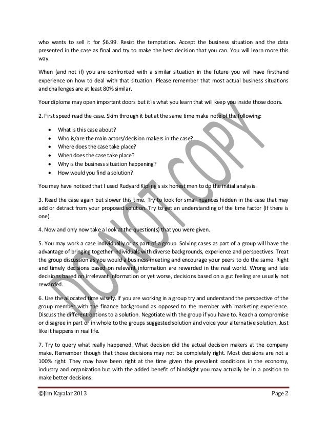 Free business case studies image