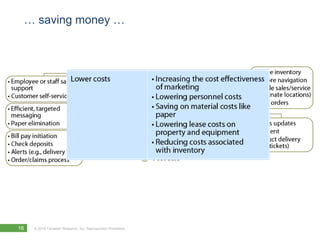 … saving money …