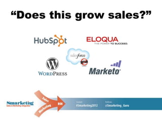 “Does this grow sales?”
 