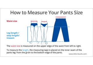 How to measure pants size