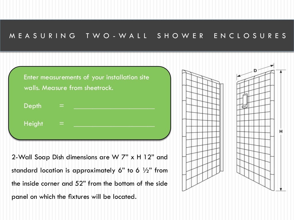How to Measure Shower and Bathtub Enclosures