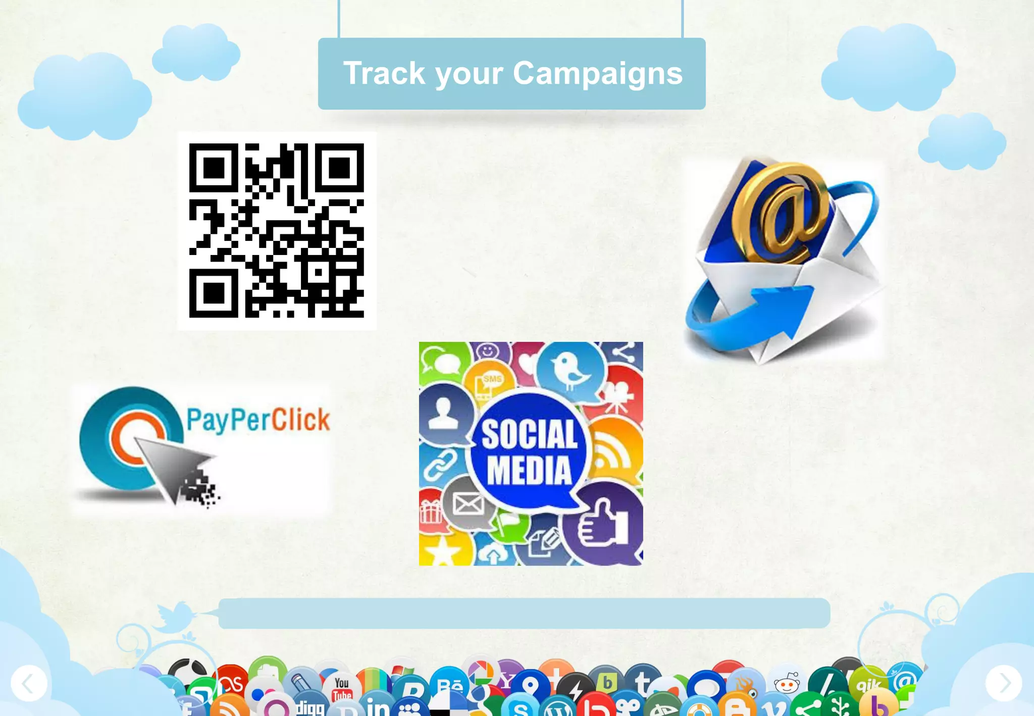 Www.Mywebsite.Com | +12 34 567 890 | Street Address 12345, City, Country
Track your Campaigns
 