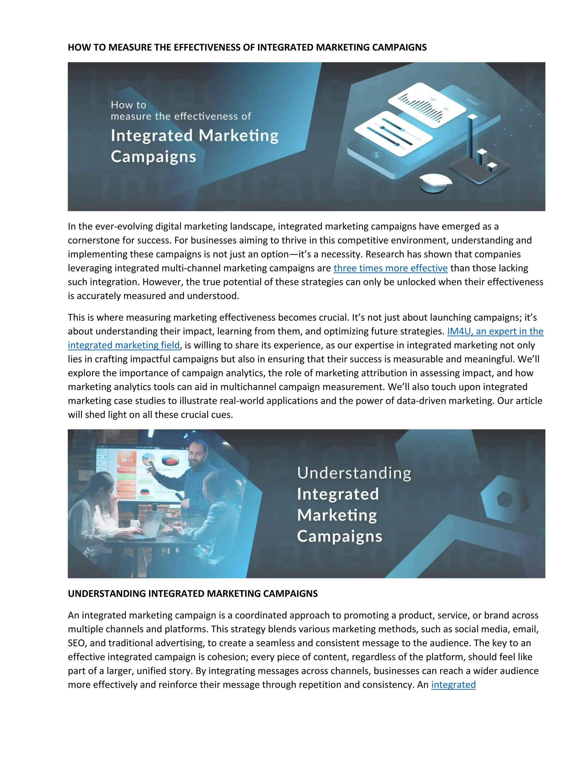 HOW TO MEASURE THE EFFECTIVENESS OF INTEGRATED MARKETING CAMPAIGNS.pdf ...
