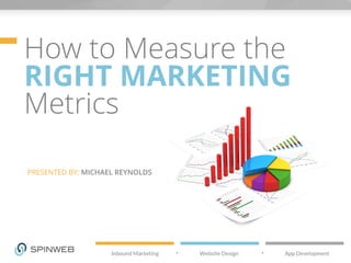 How to Measure the
RIGHT MARKETING
Metrics
PRESENTED BY: MICHAEL REYNOLDS
 