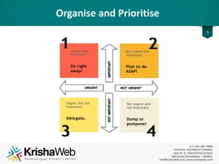 Organise and Prioritise
5
 
