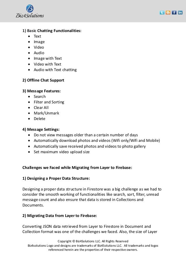 Structure firestore chat Firebase web
