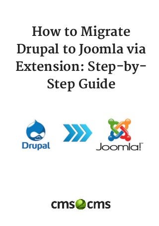 How to Migrate
Drupal to Joomla via
Extension: Step-by-
Step Guide
 