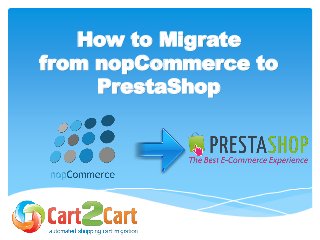 How to Migrate
from nopCommerce to
PrestaShop
 