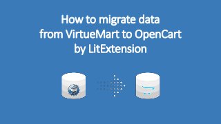 How to migrate data
from VirtueMart to OpenCart
by LitExtension
 