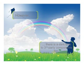 However,   …




                … there is a dark side
               to 3rd-party components
                          too.
 