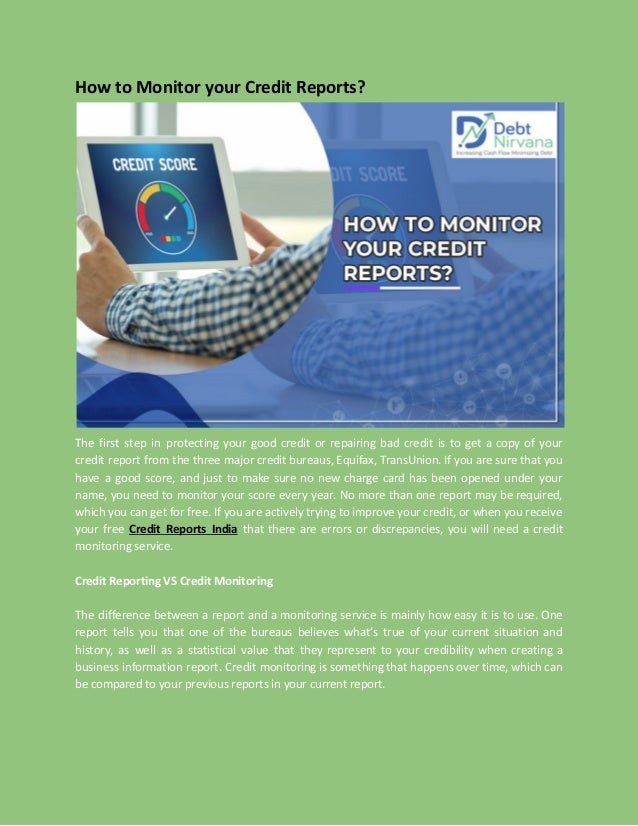 How to Monitor your Credit Reports?