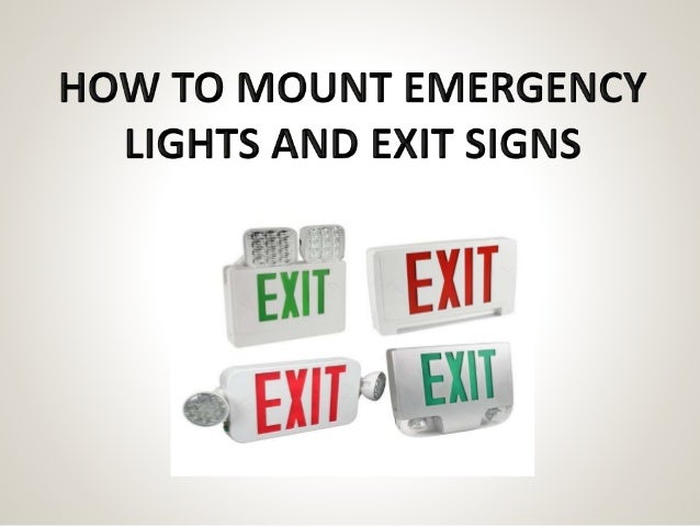 How to mount emergency lights and exit signs circuit diagram emergency light 