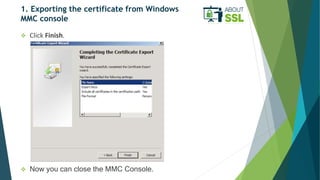 How to Move SSL Certificate from One Windows Server to Another Slide 16