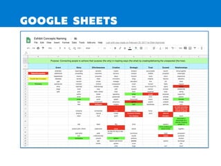 GOOGLE SHEETS
 