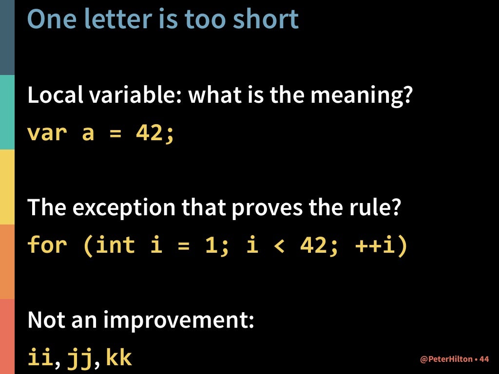 How to name things: the hardest problem in programming