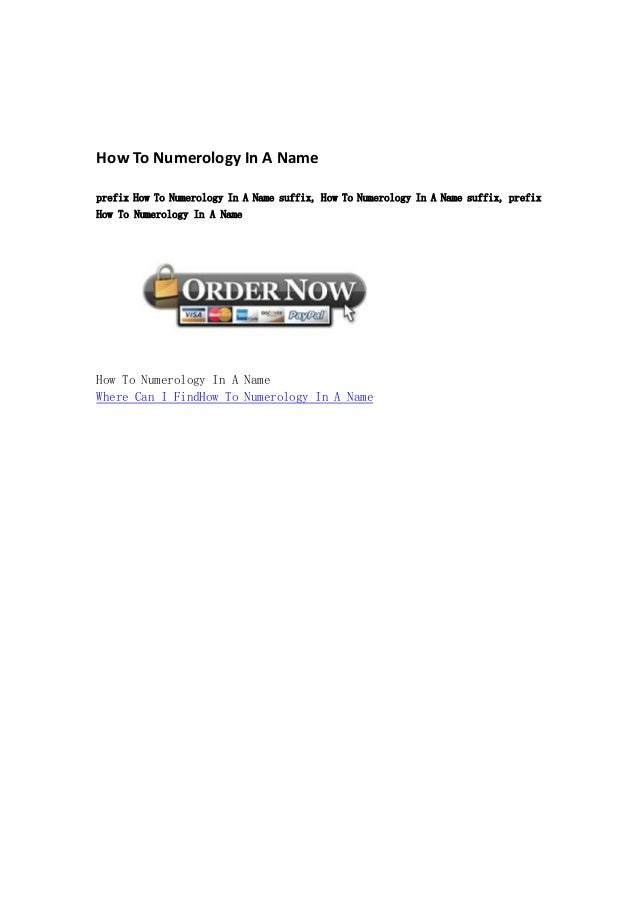 my name in numerology my name in numerology
