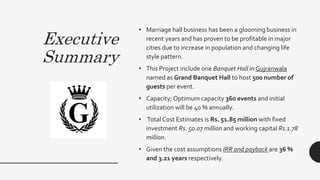 How to open a banquet hall