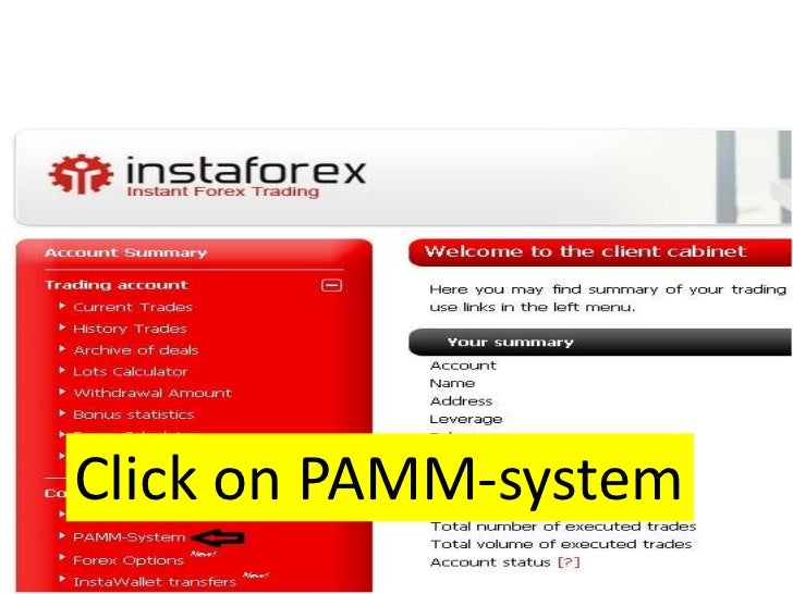 Instaforex - top 5 PAMM traders