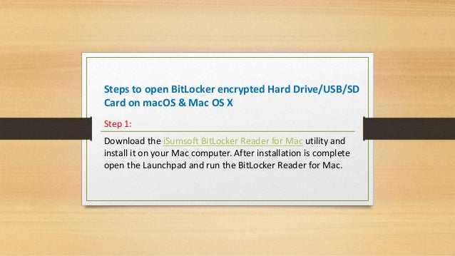 Bitlocker To Go Mac Download