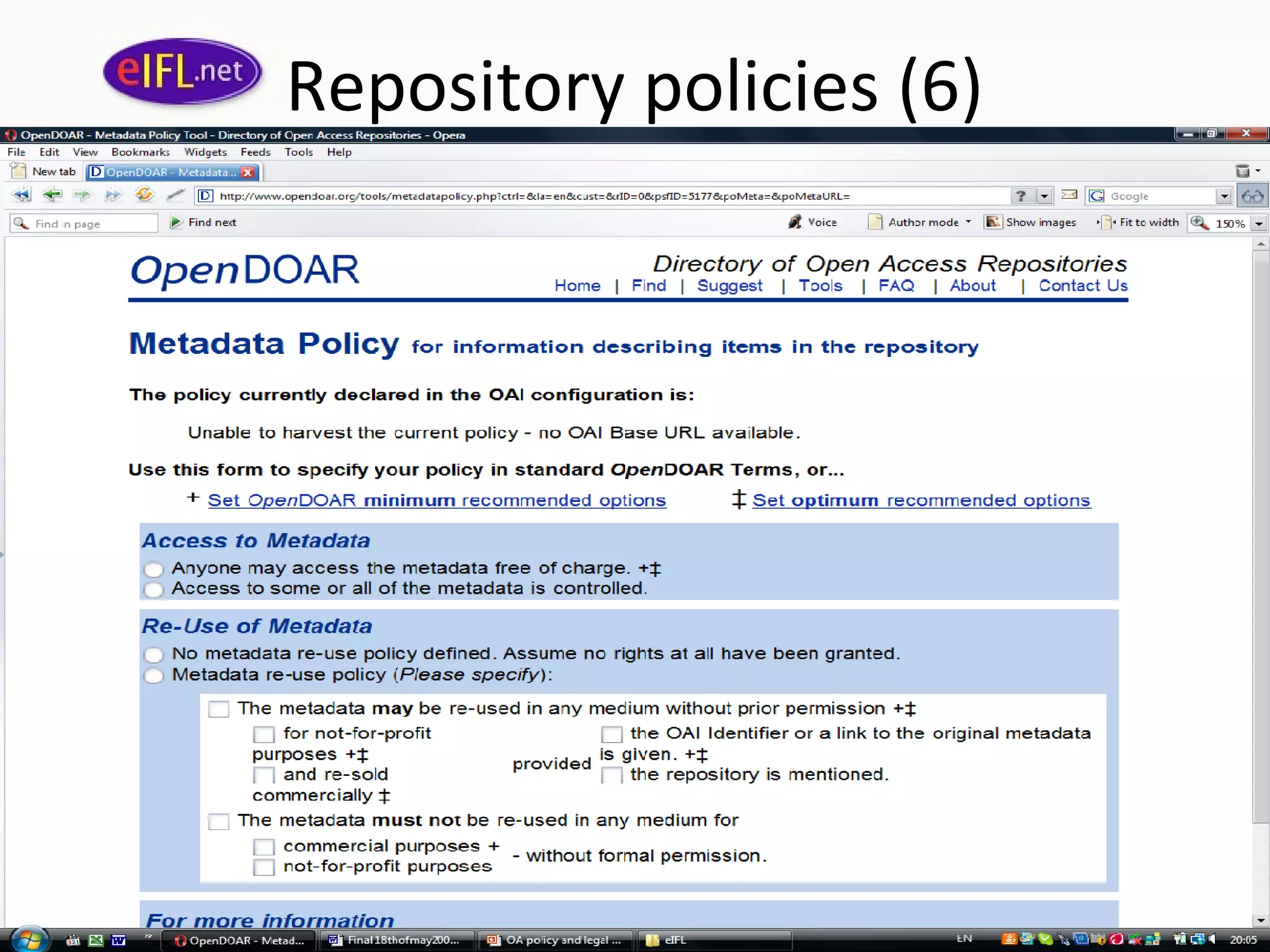 Repository policies (6)
 