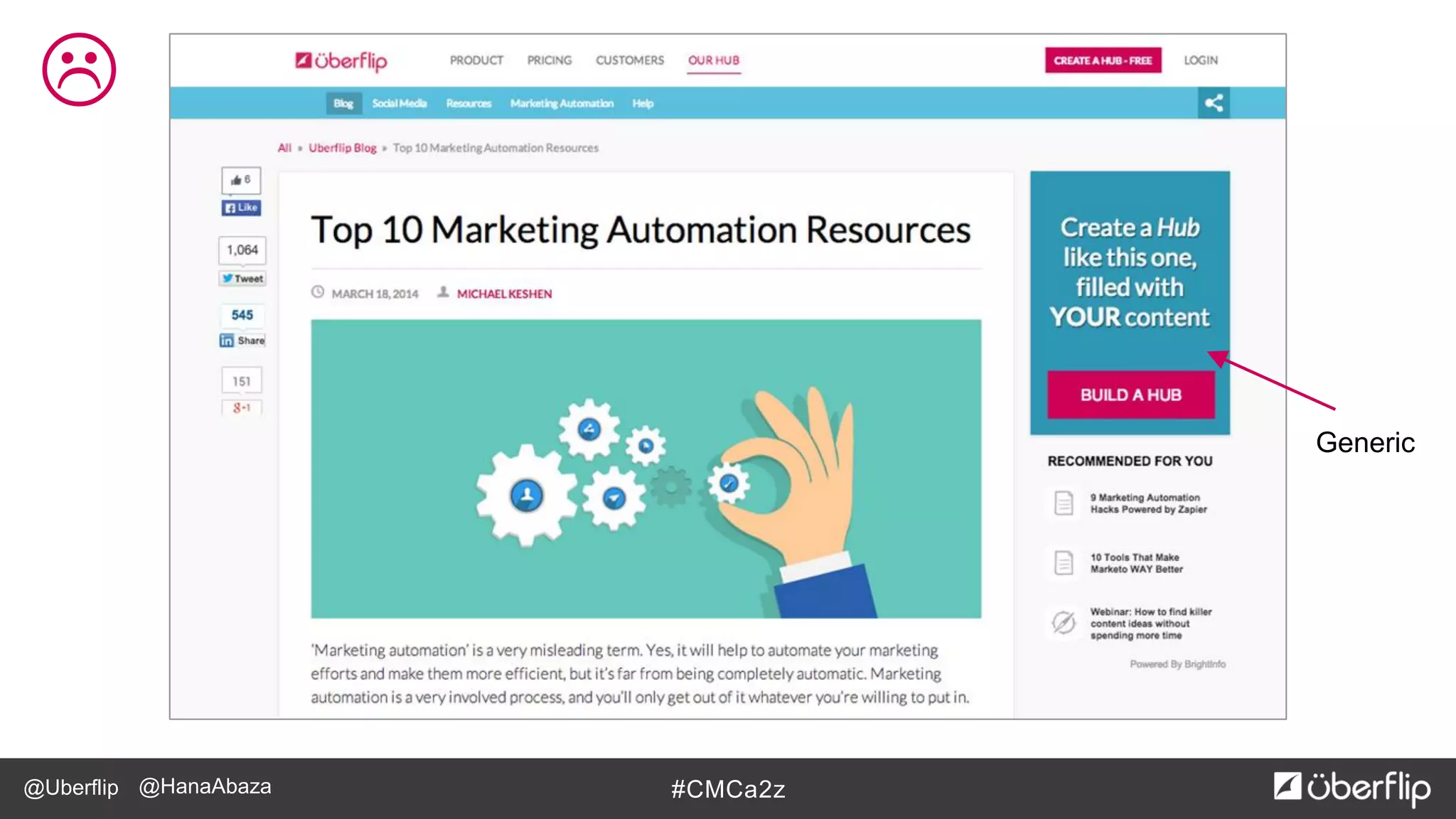 @Uberflip #CMCa2z@HanaAbaza
Generic

 