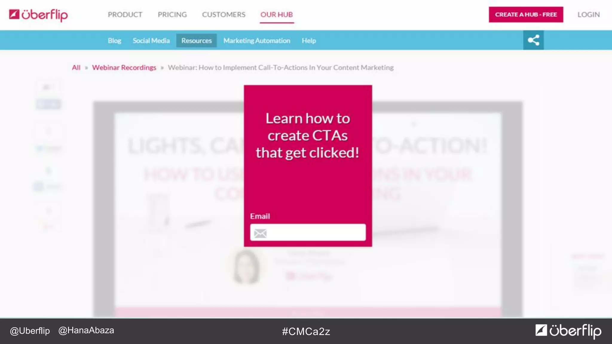 @Uberflip #CMCa2z@HanaAbaza
 