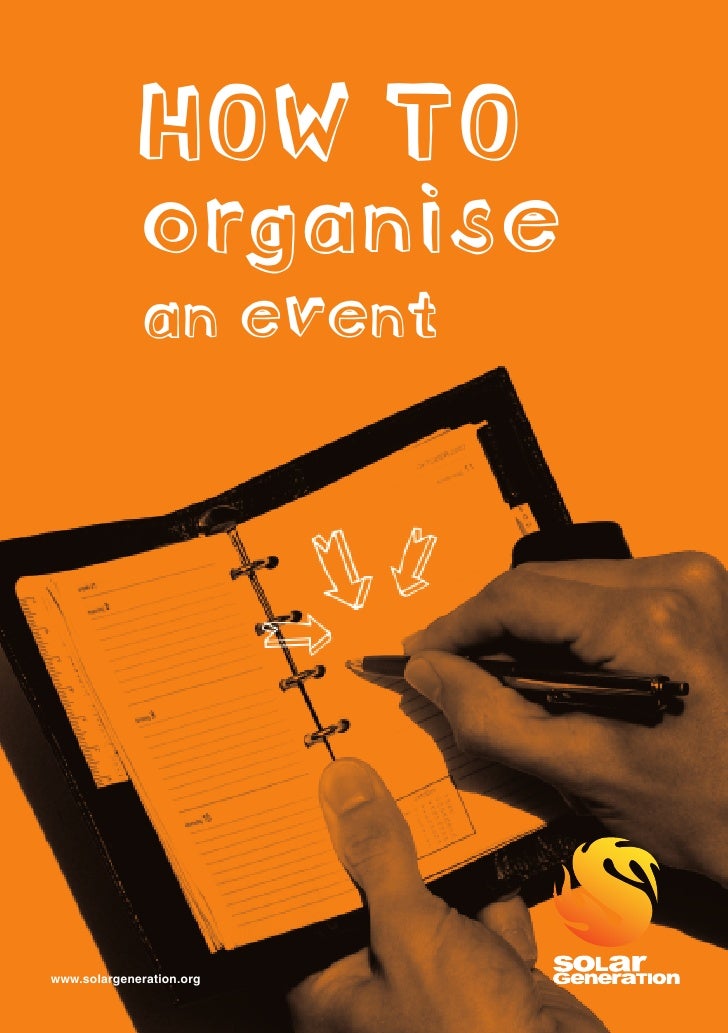How to organize an event