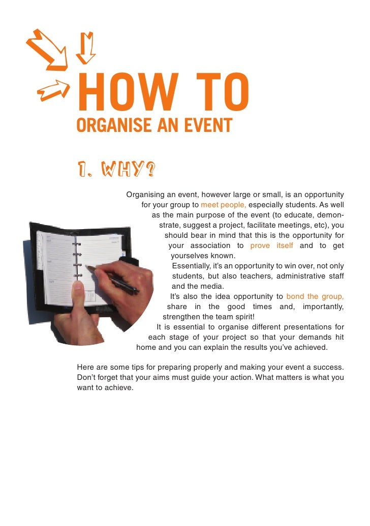 How to organize an event