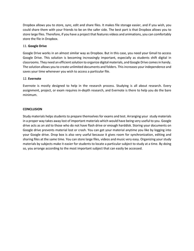 HOW TO ORGANIZE STUDY MATERIALS docx