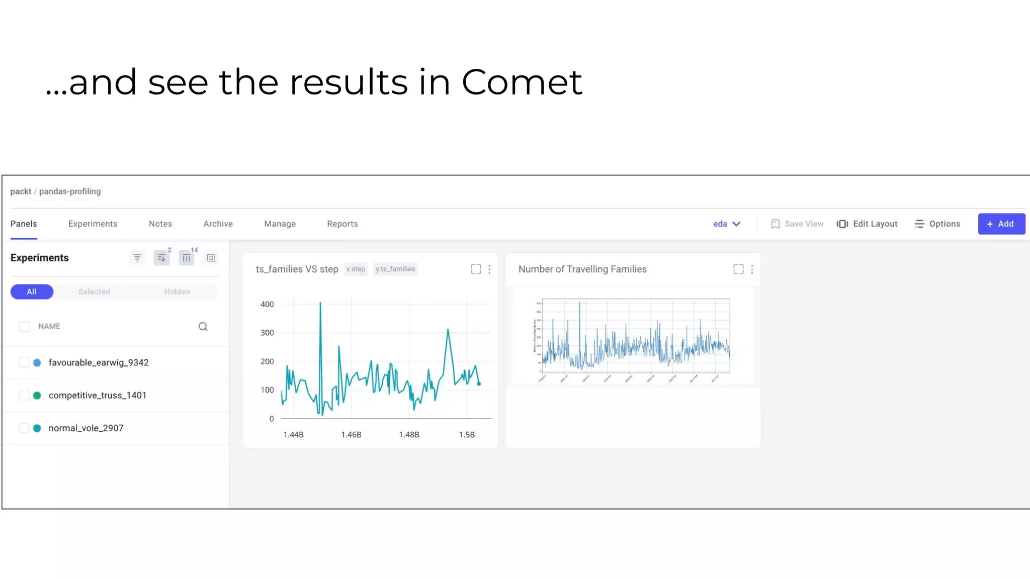…and see the results in Comet
 