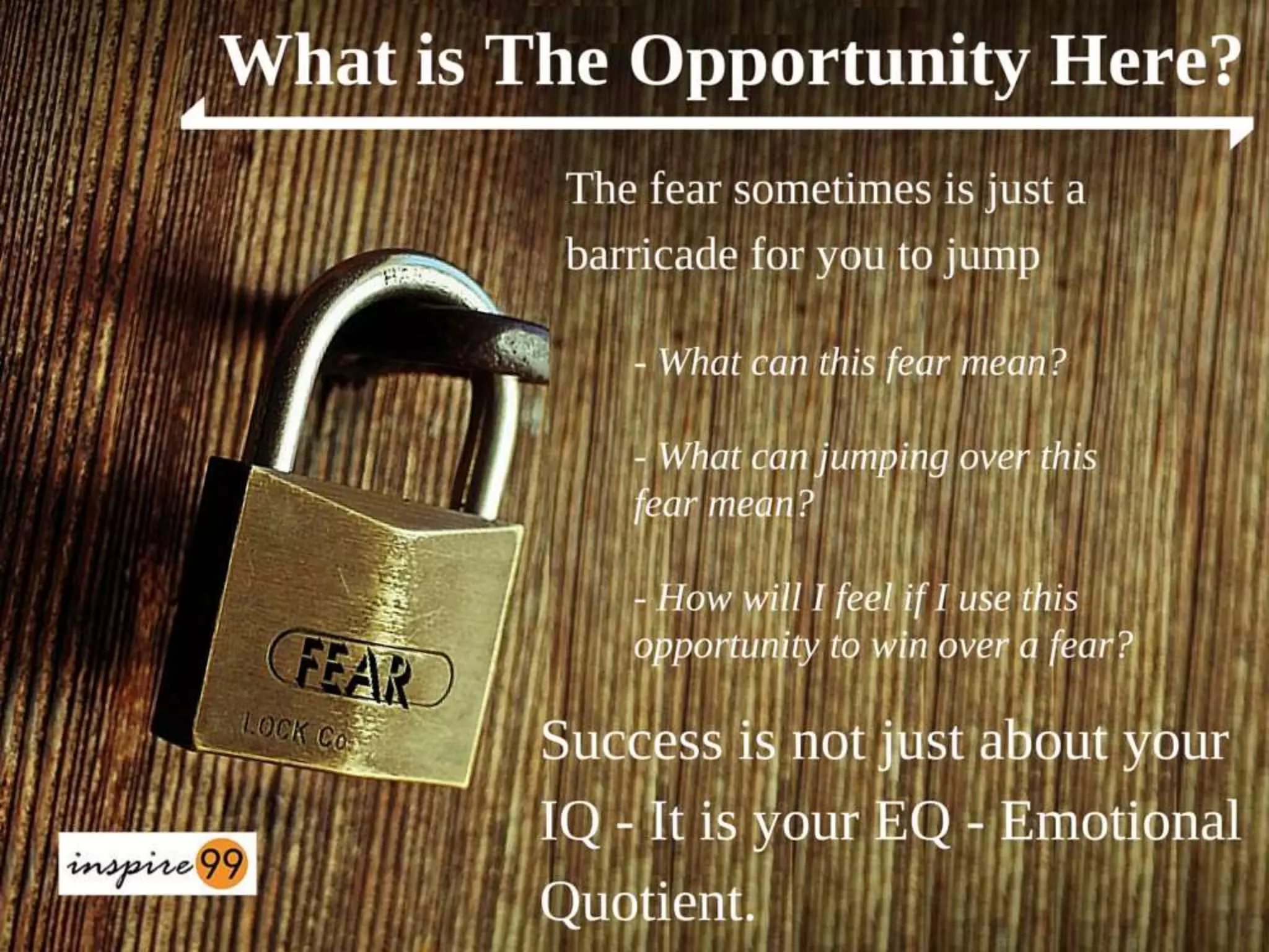 How to overcome fear