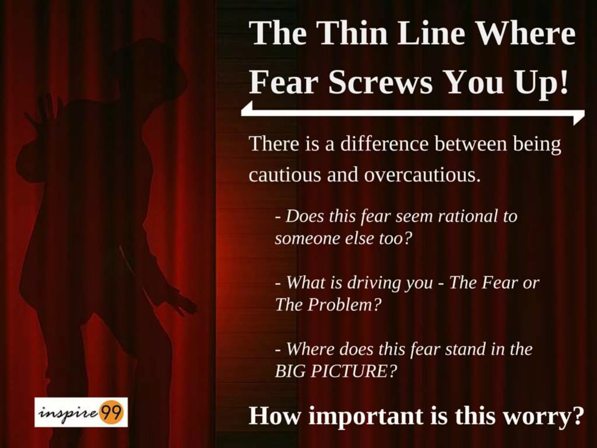 How to overcome fear