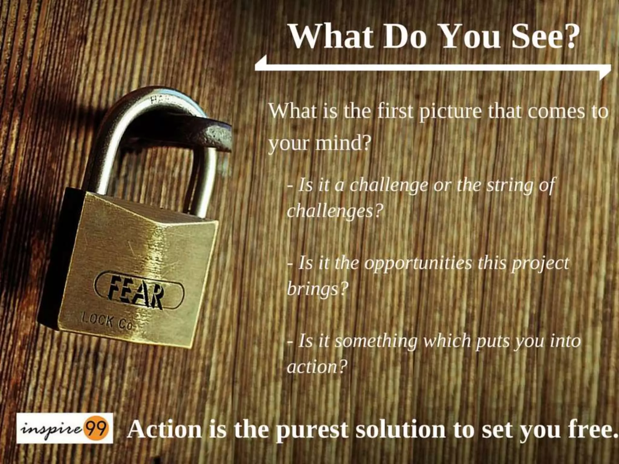 How to overcome fear