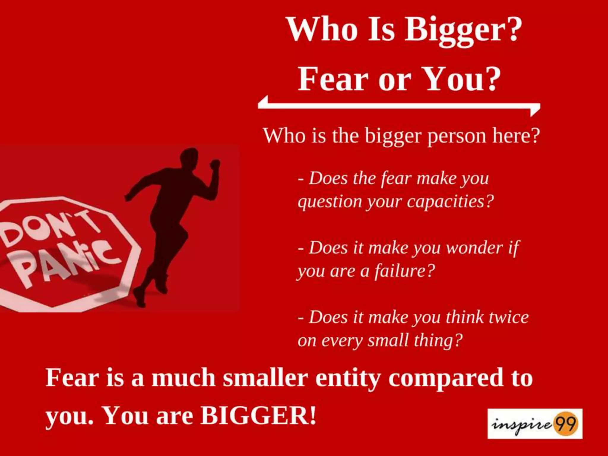 How to overcome fear