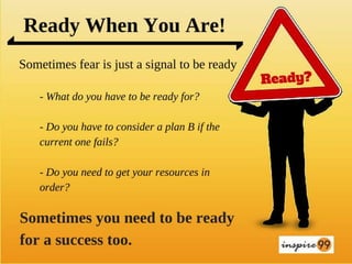 How to overcome fear