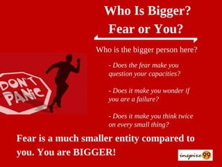 How to overcome fear