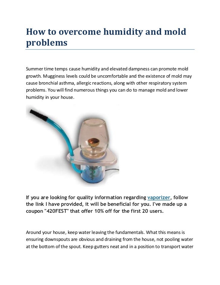 How to humidity and mold problems