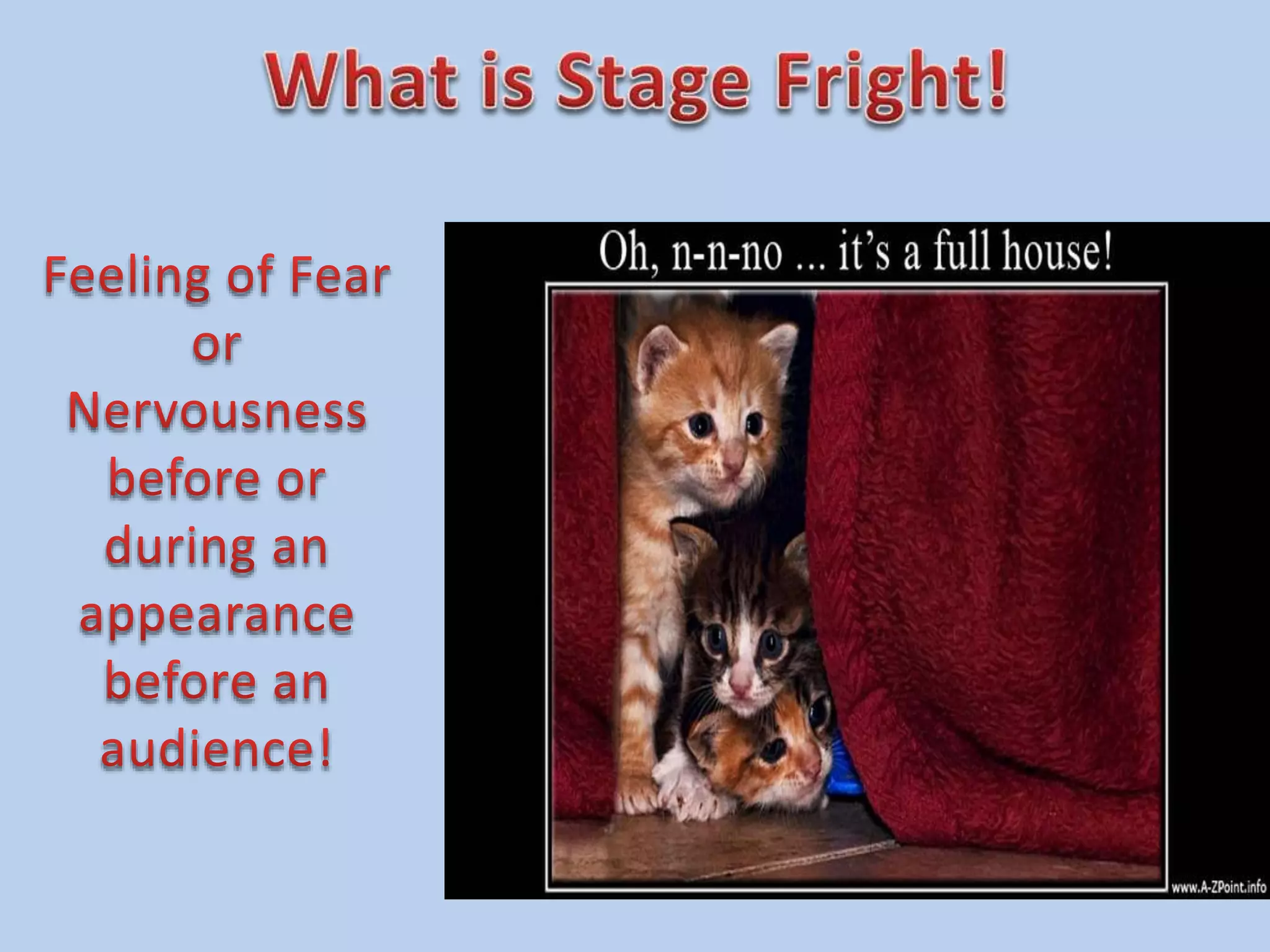 How to overcome stage fright | PPT