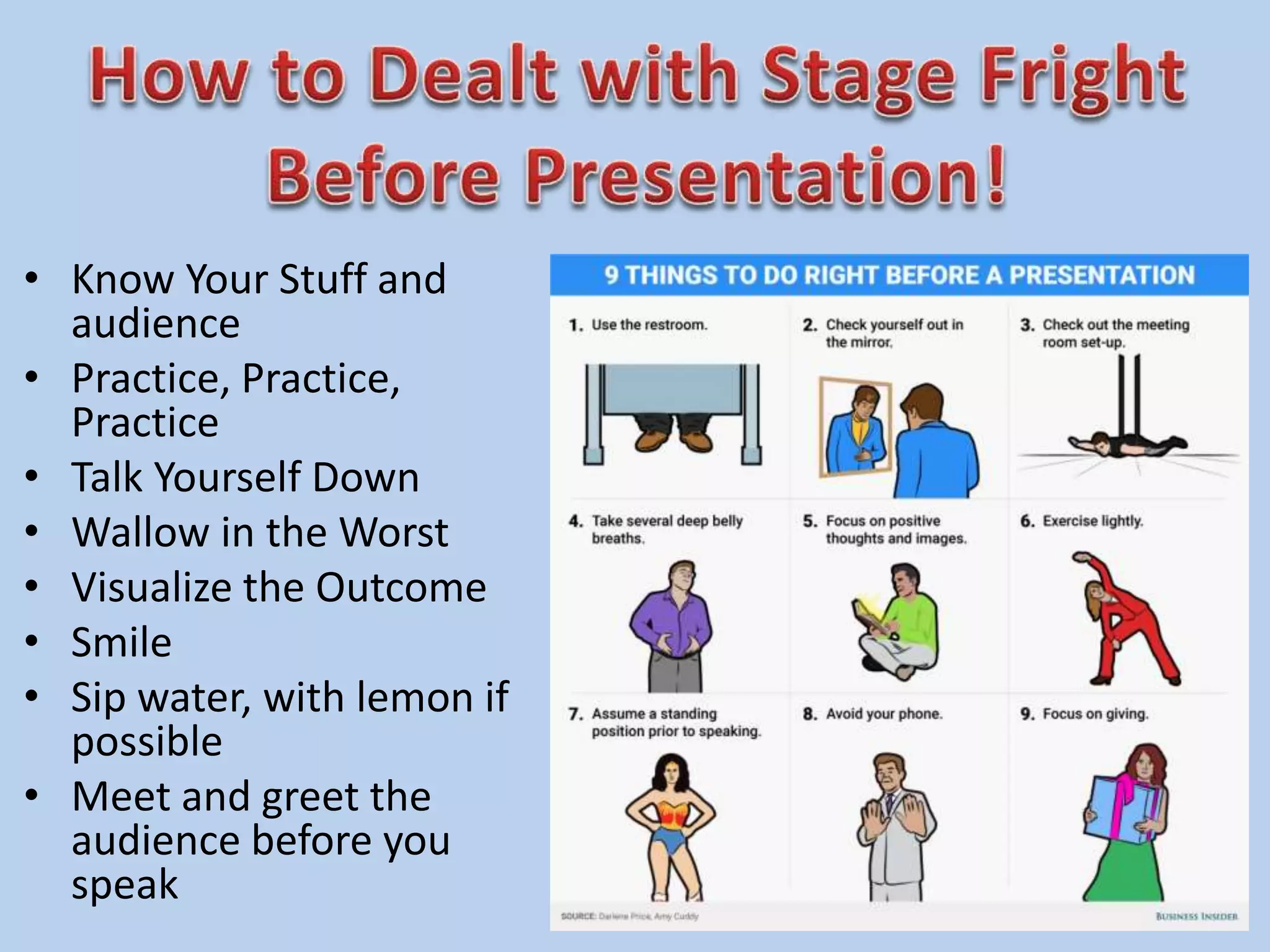 How to overcome stage fright | PPT