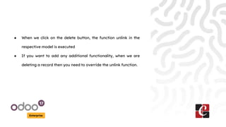 How to Override Delete Function in Odoo 17 | PPT