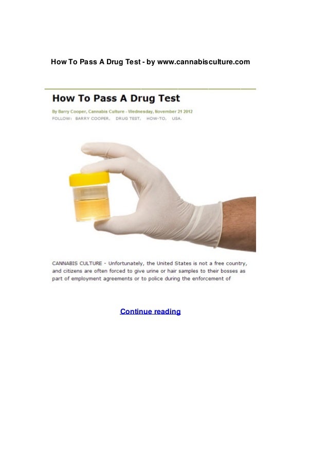 How To Pass A Drug Test