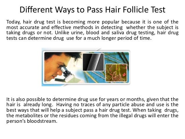 How To Pass A Hair Follicle Drug Test