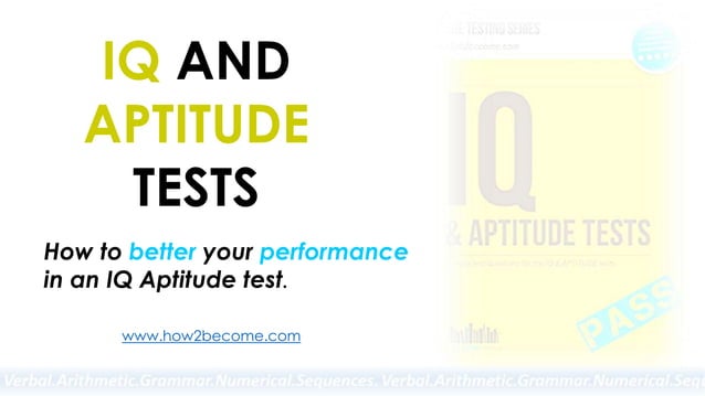 How to Pass IQ and Aptitude Tests: Practice Sample Questions and ...