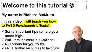How To Pass Psychometric Tests (Questions & Answers) | PPTX