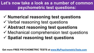 How To Pass Psychometric Tests (Questions & Answers) | PPTX