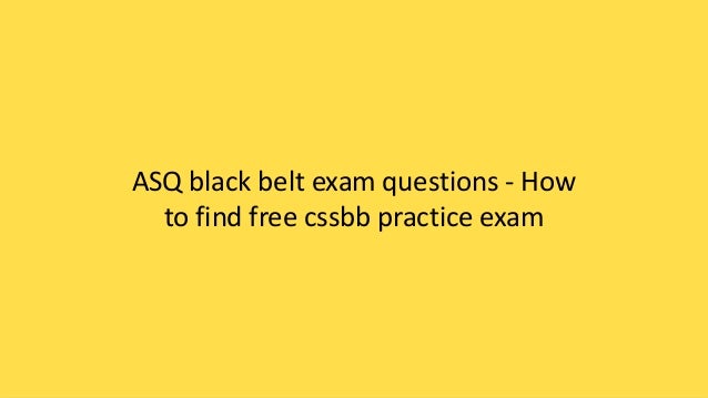 asq six sigma black belt