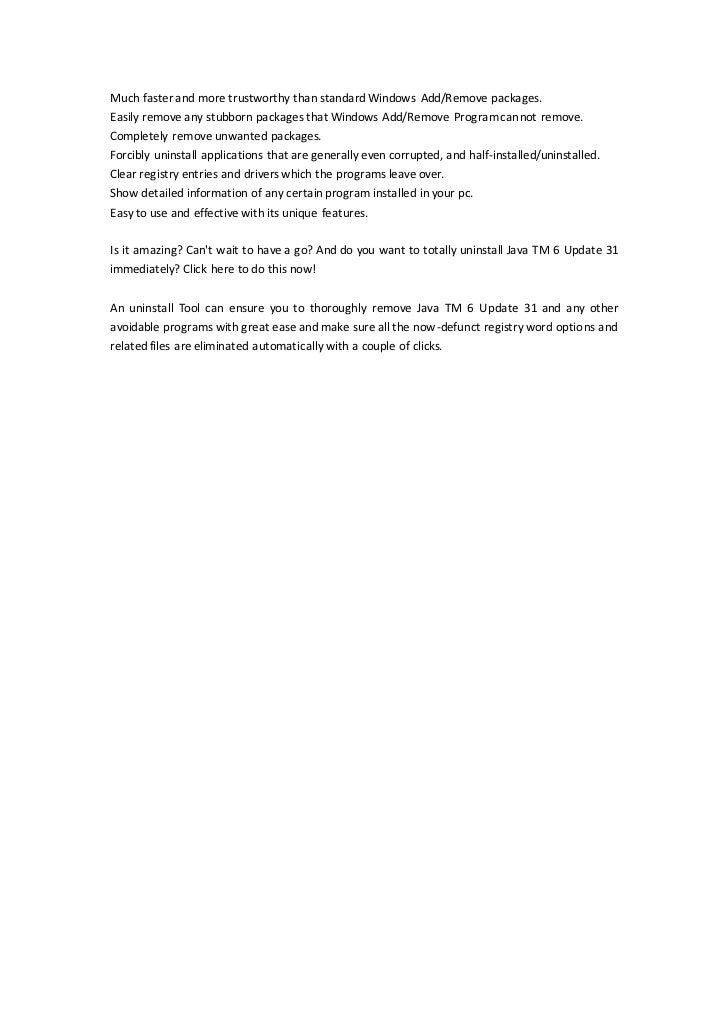 java 6 update 31 java 6 update 31