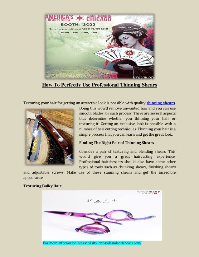 How To Perfectly Use Professional Thinning Shears