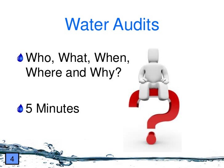 How to perform a commercial water audit