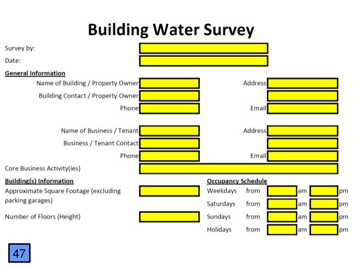 How to perform a commercial water audit